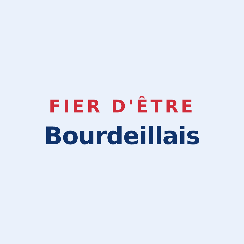 Sticker « Fier d'être Bourdeillais » — design pour Bourdeilles