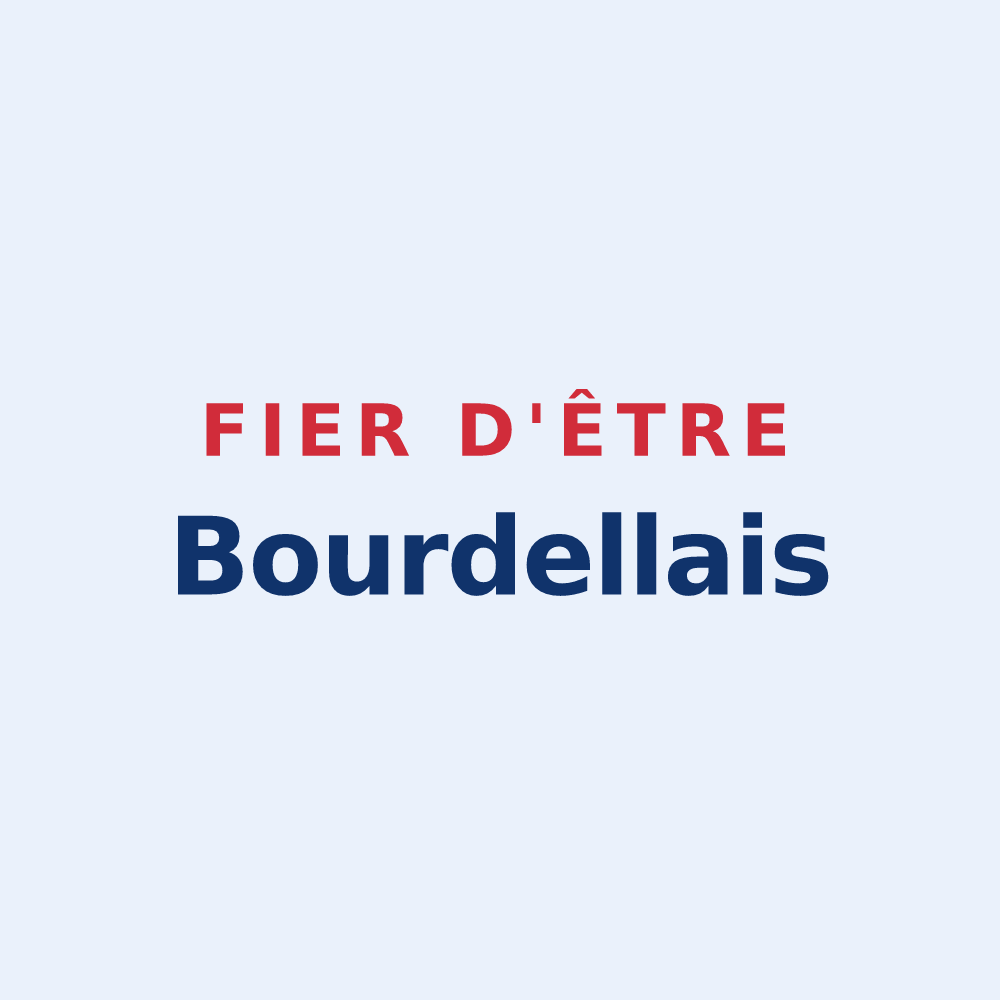 Sticker « Fier d'être Bourdellais » — design pour Bourdelles