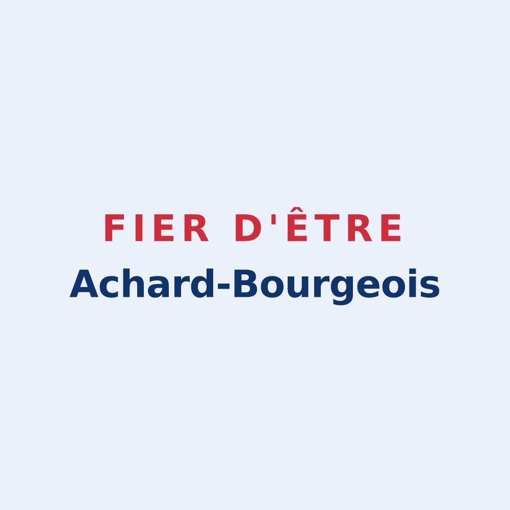 Sticker « Fier d'être Achard-Bourgeois » — design pour Bourg-Achard