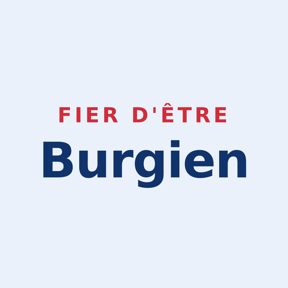 Sticker « Fier d'être Burgien » — design pour Bourg-en-Bresse