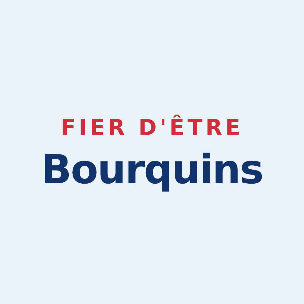 Sticker « Fier d'être Bourquins » — design pour Bourg-Fidèle