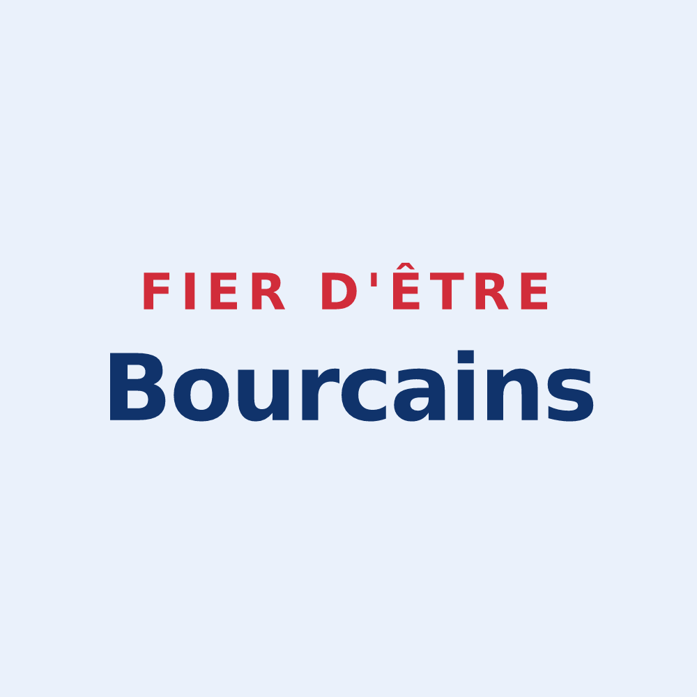 Sticker « Fier d'être Bourcains » — design pour Bourg-lès-Valence