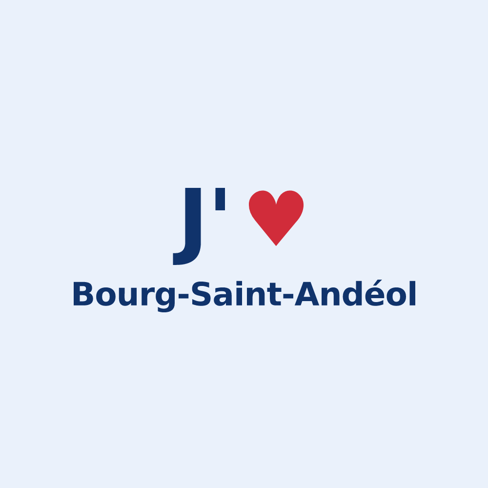 Sticker personnalisé Bourg-Saint-Andéol — design J'aime Bourg-Saint-Andéol