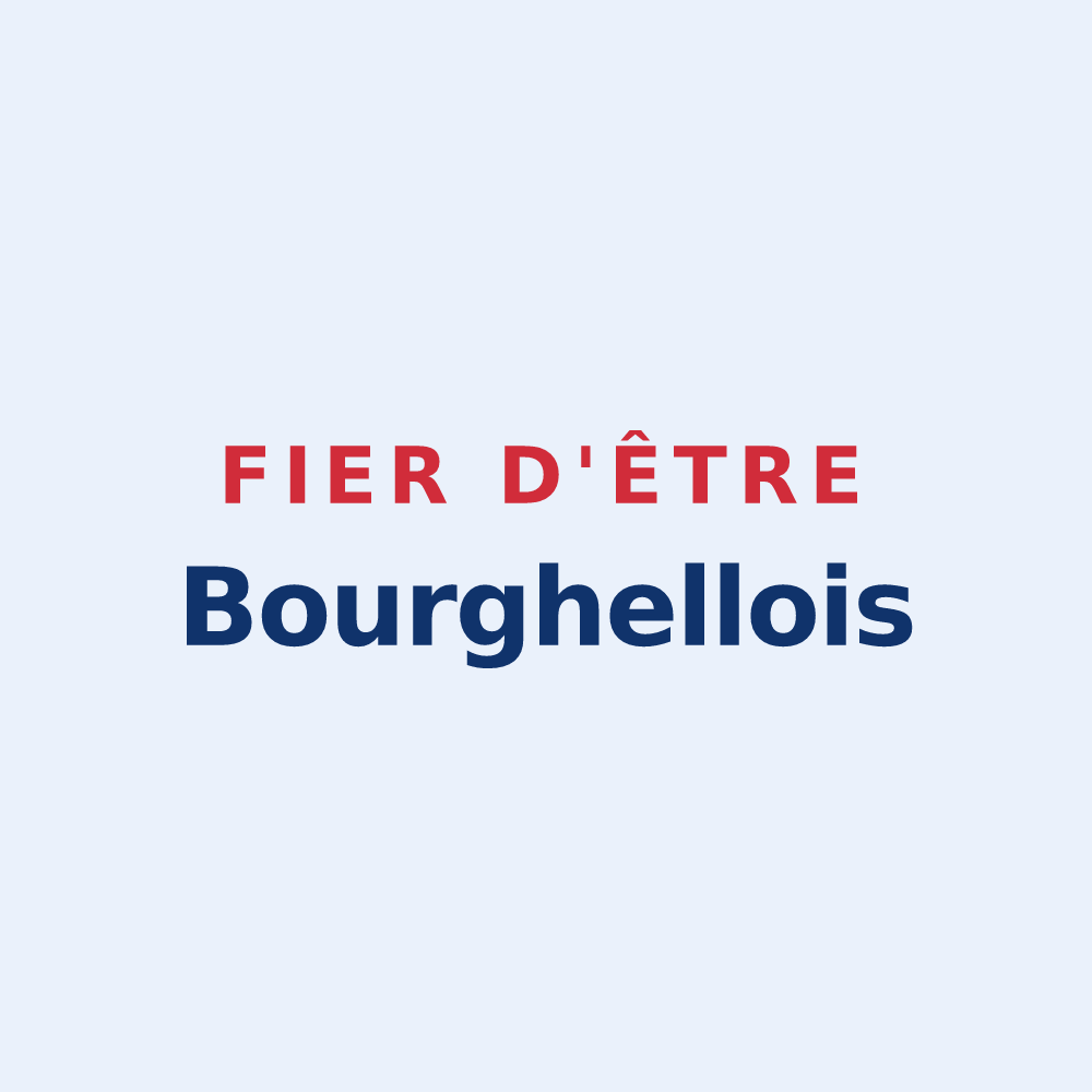 Sticker « Fier d'être Bourghellois » — design pour Bourghelles