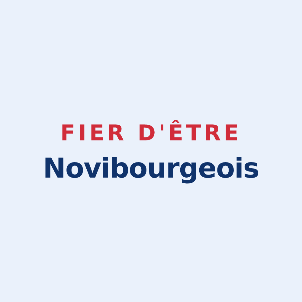 Sticker « Fier d'être Novibourgeois » — design pour Bourgneuf
