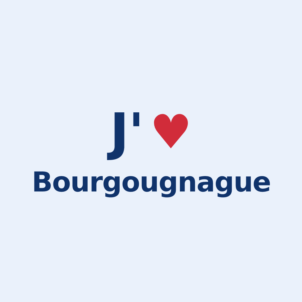 Sticker personnalisé Bourgougnague — design J'aime Bourgougnague