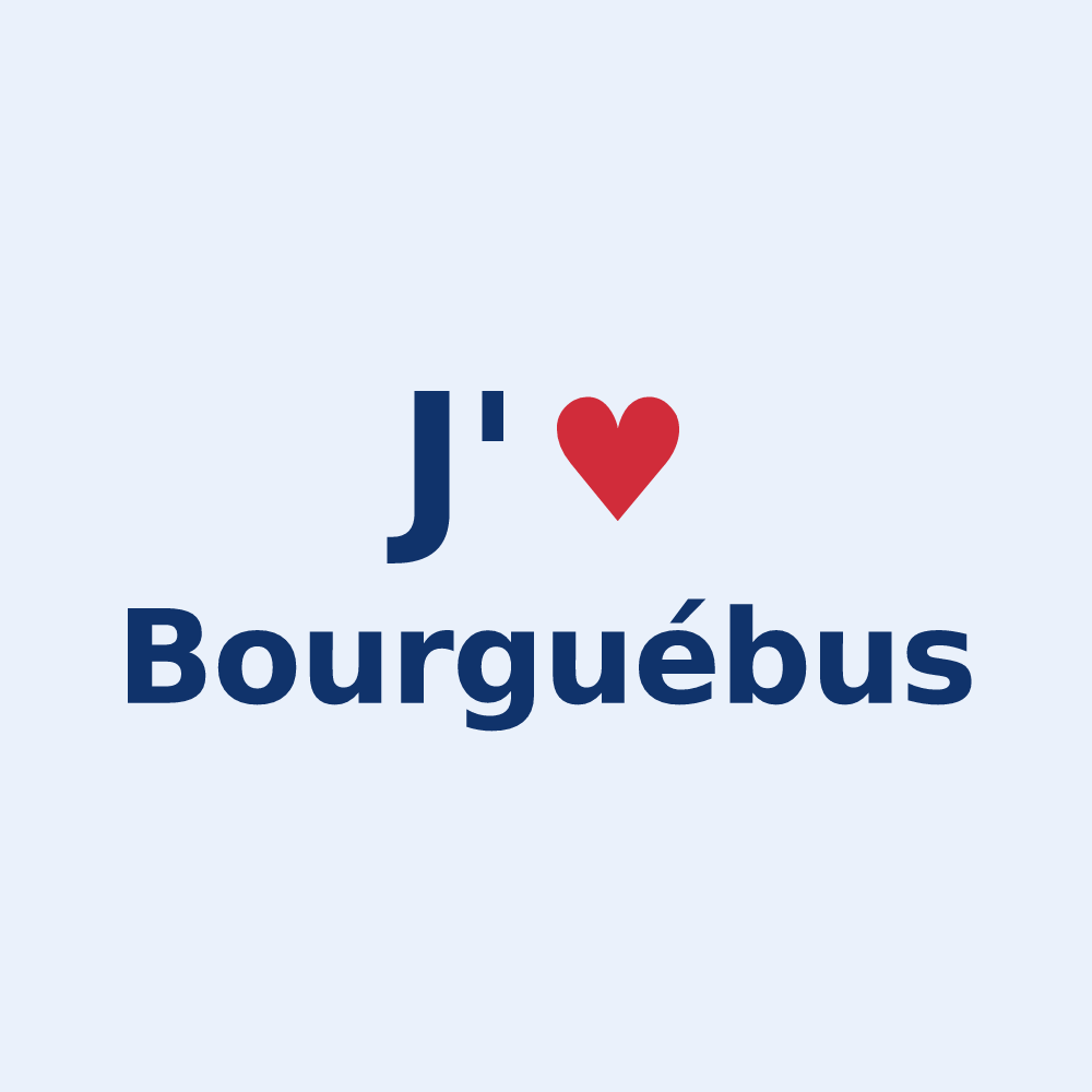 Sticker personnalisé Bourguébus — design J'aime Bourguébus