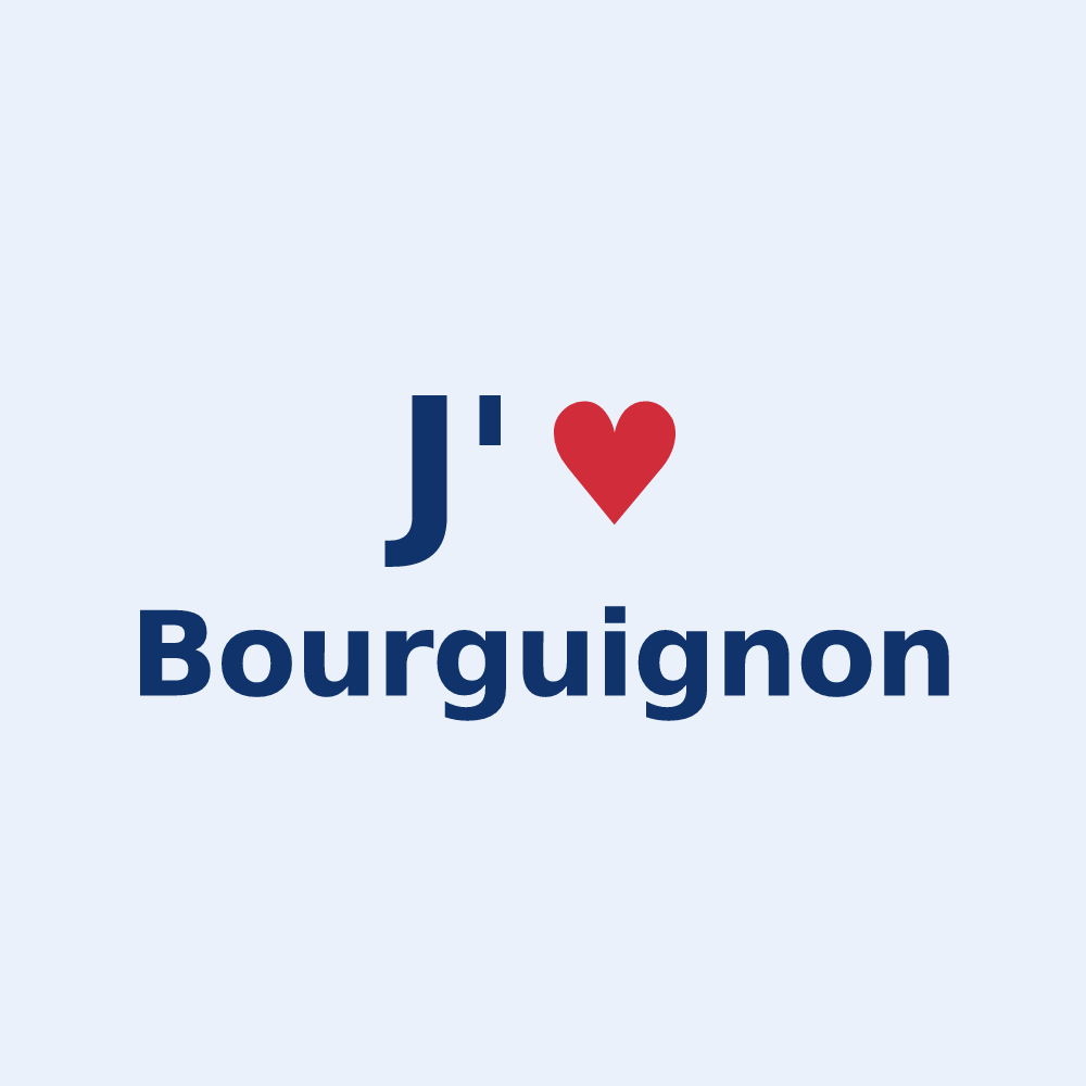 Sticker personnalisé Bourguignon — design J'aime Bourguignon