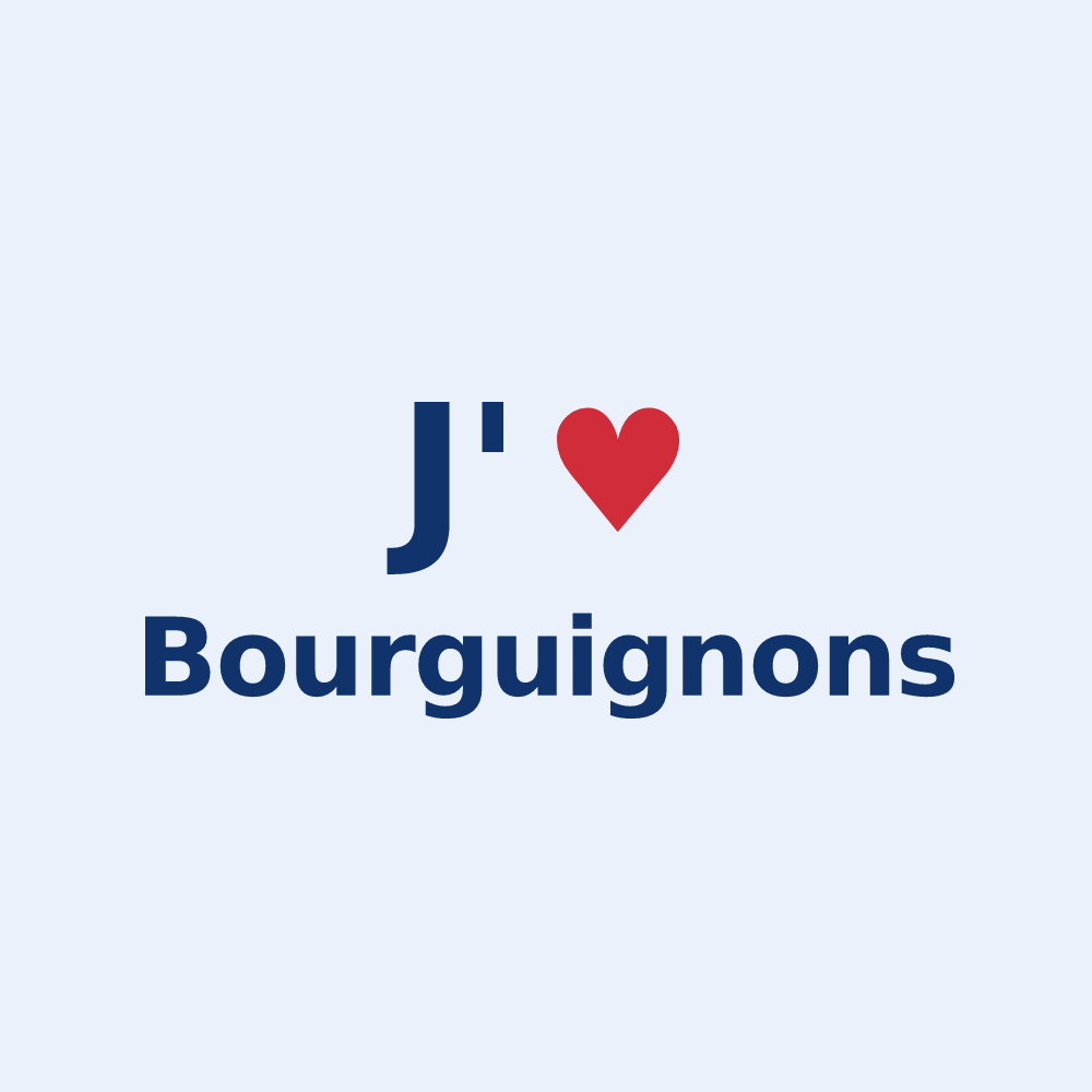 Sticker personnalisé Bourguignons — design J'aime Bourguignons