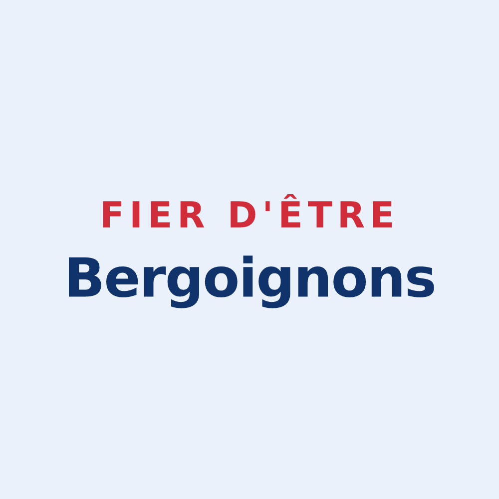 Sticker « Fier d'être Bergoignons » — design pour Bourguignons