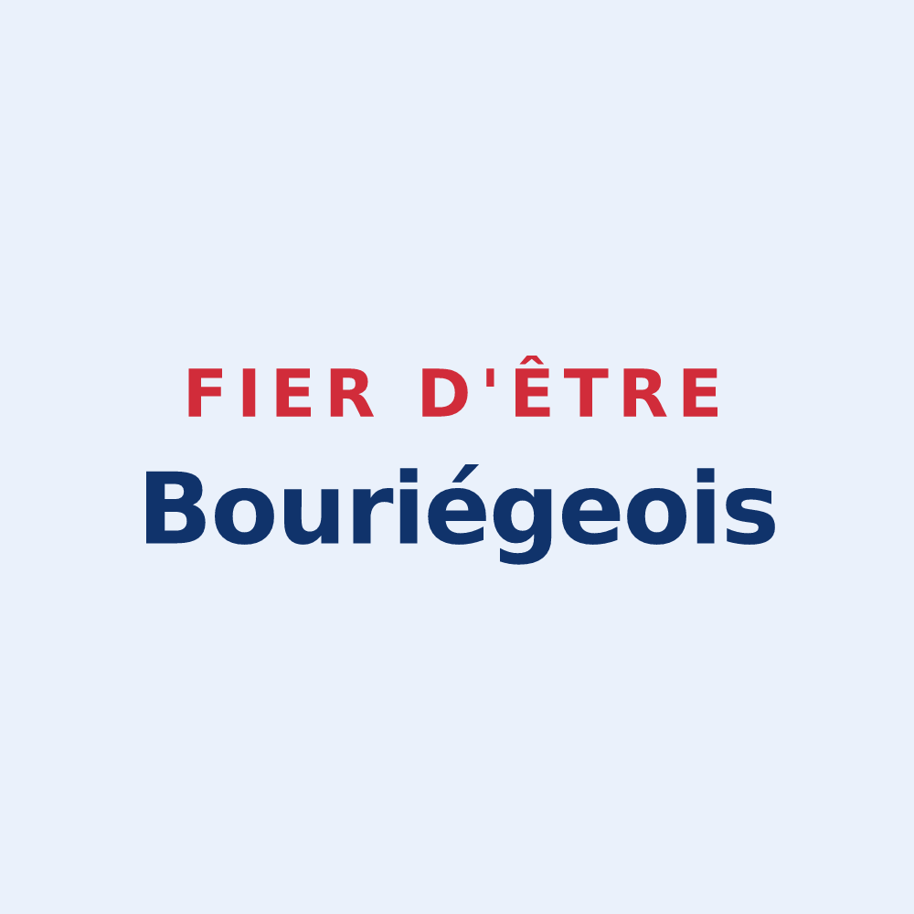 Sticker « Fier d'être Bouriégeois » — design pour Bouriège