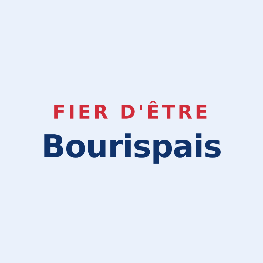 Sticker « Fier d'être Bourispais » — design pour Bourisp