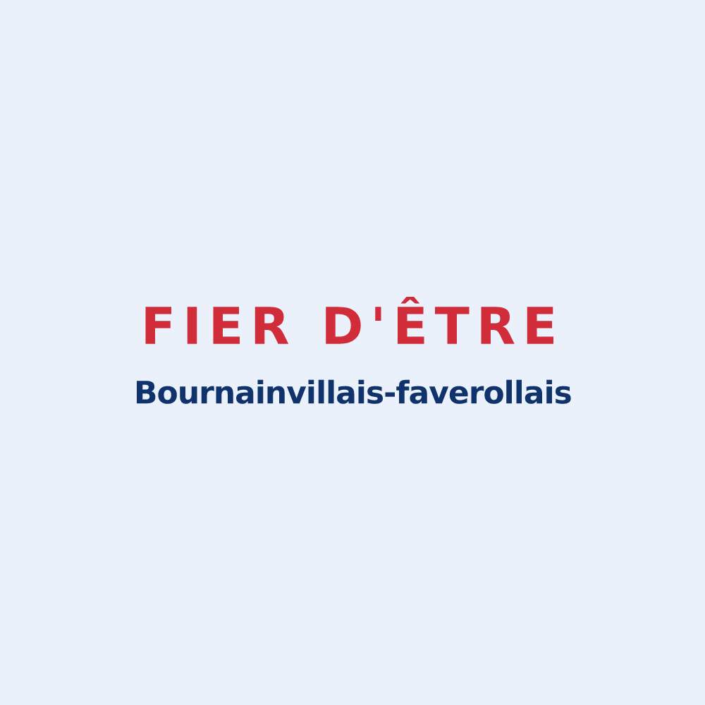Sticker « Fier d'être Bournainvillais-faverollais » — design pour Bournainville-Faverolles