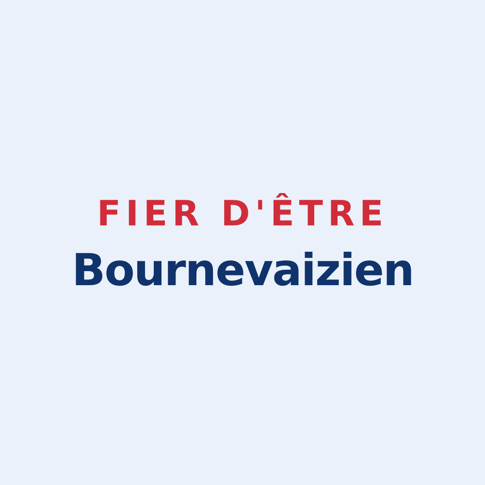 Sticker « Fier d'être Bournevaizien » — design pour Bournezeau
