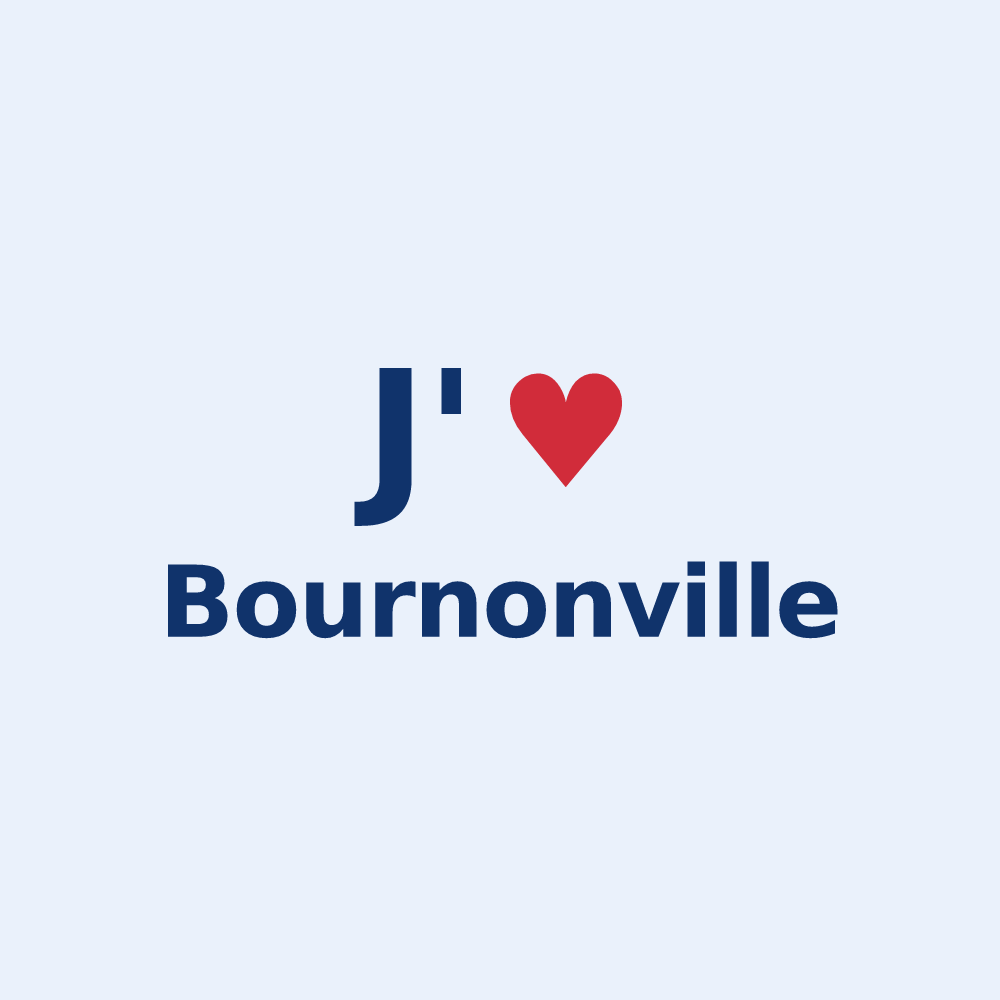 Sticker personnalisé Bournonville — design J'aime Bournonville