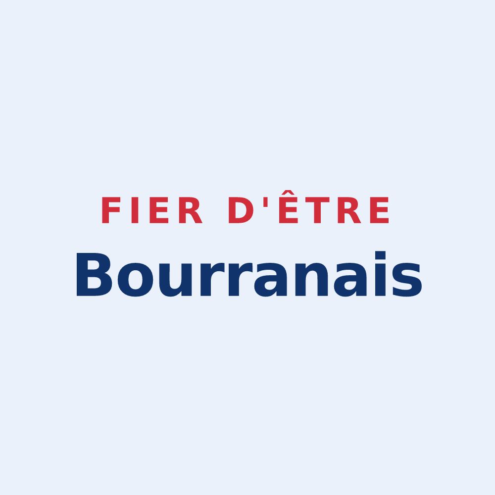 Sticker « Fier d'être Bourranais » — design pour Bourran