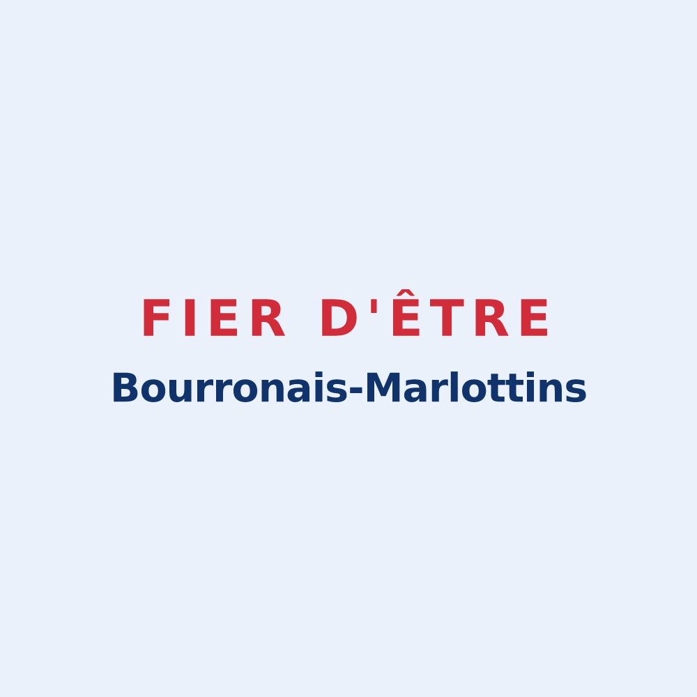 Sticker « Fier d'être Bourronais-Marlottins » — design pour Bourron-Marlotte
