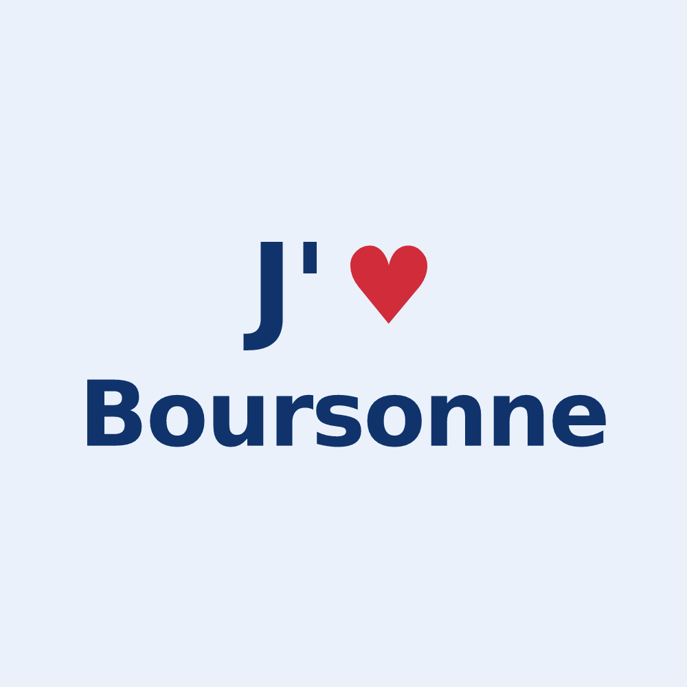 Sticker personnalisé Boursonne — design J'aime Boursonne