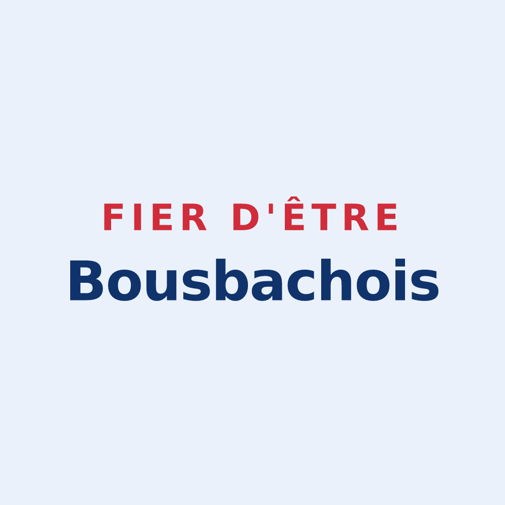 Sticker « Fier d'être Bousbachois » — design pour Bousbach