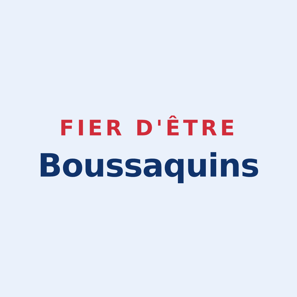 Sticker « Fier d'être Boussaquins » — design pour Boussac-Bourg