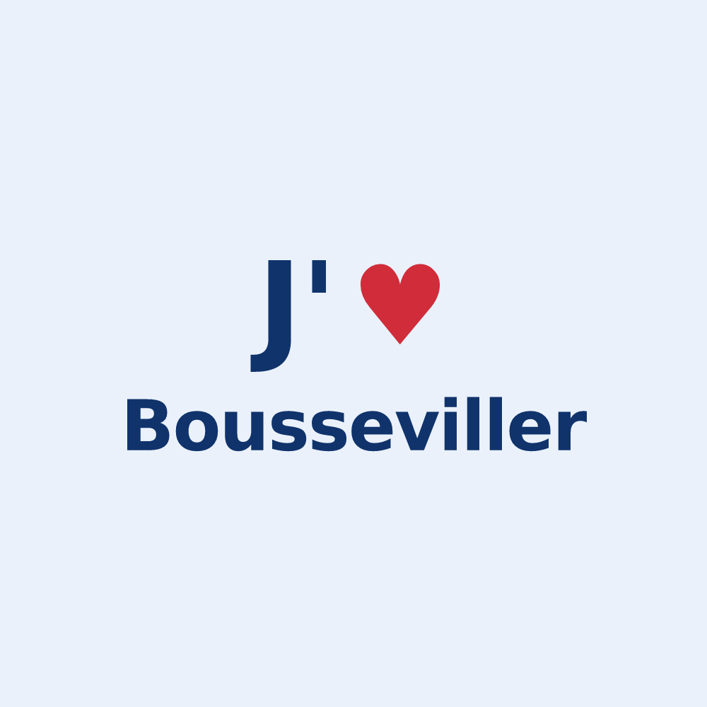Sticker personnalisé Bousseviller — design J'aime Bousseviller