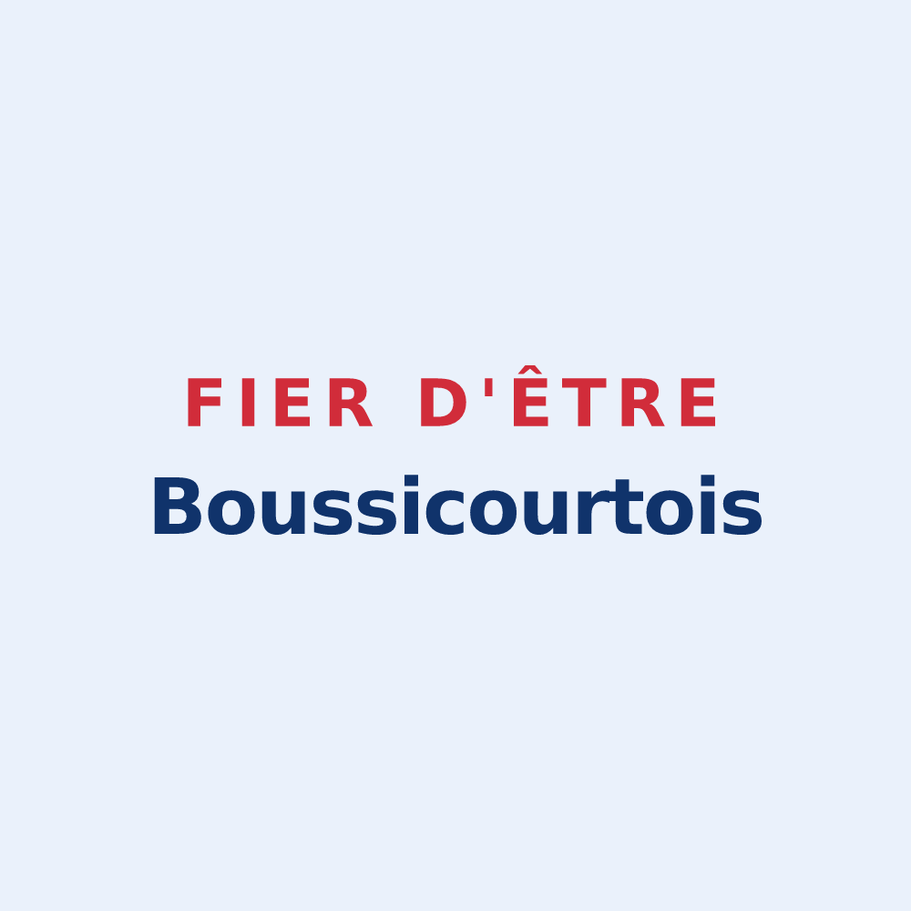 Sticker « Fier d'être Boussicourtois » — design pour Boussicourt