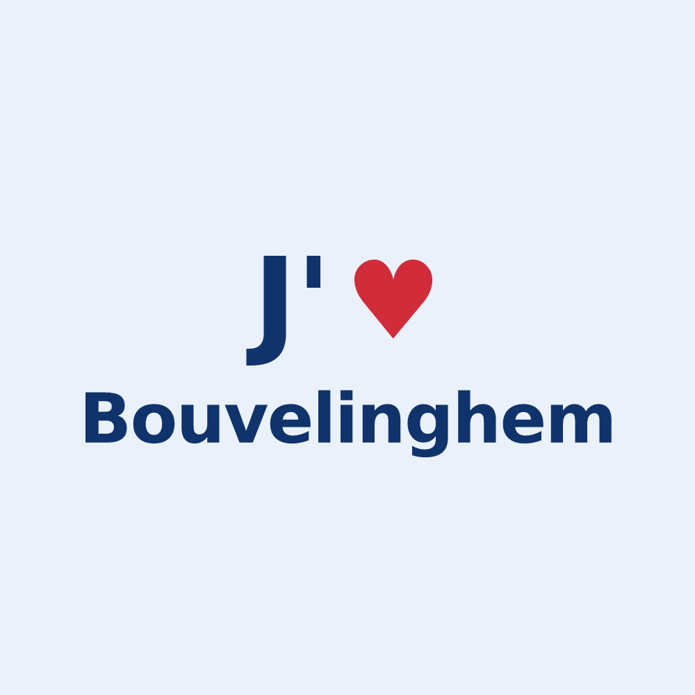 Sticker personnalisé Bouvelinghem — design J'aime Bouvelinghem