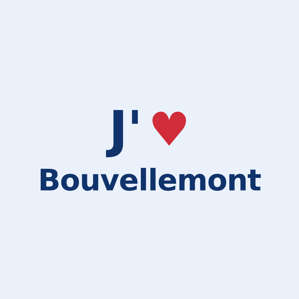 Sticker personnalisé Bouvellemont — design J'aime Bouvellemont
