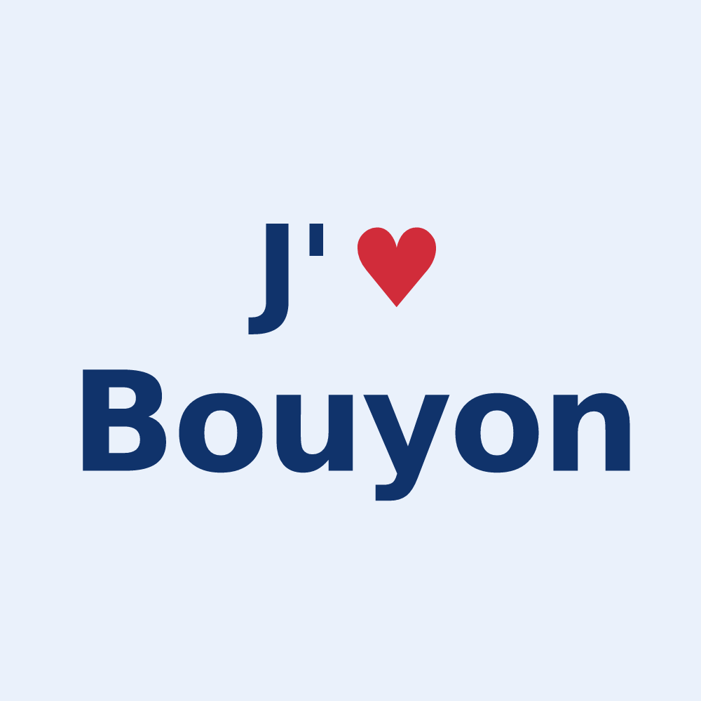Sticker personnalisé Bouyon — design J'aime Bouyon