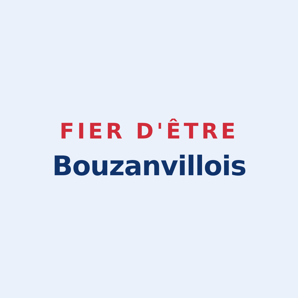 Sticker « Fier d'être Bouzanvillois » — design pour Bouzanville