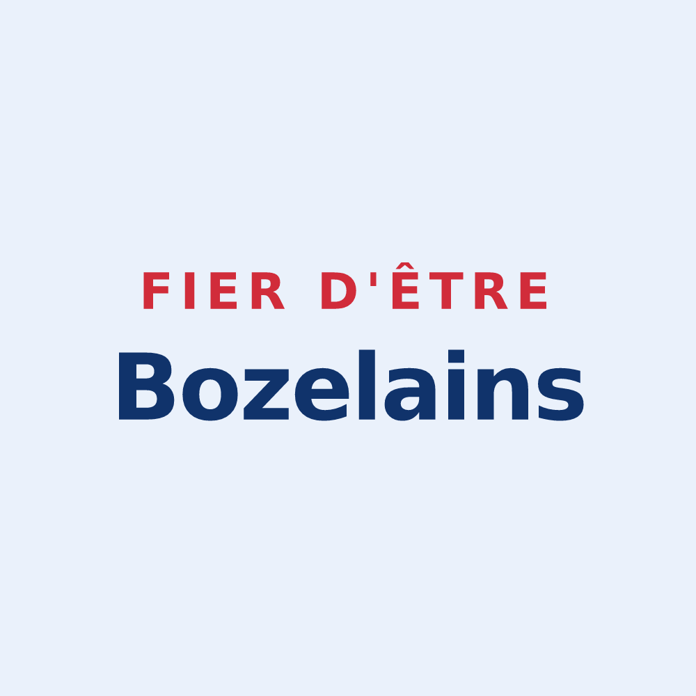 Sticker « Fier d'être Bozelains » — design pour Bozel