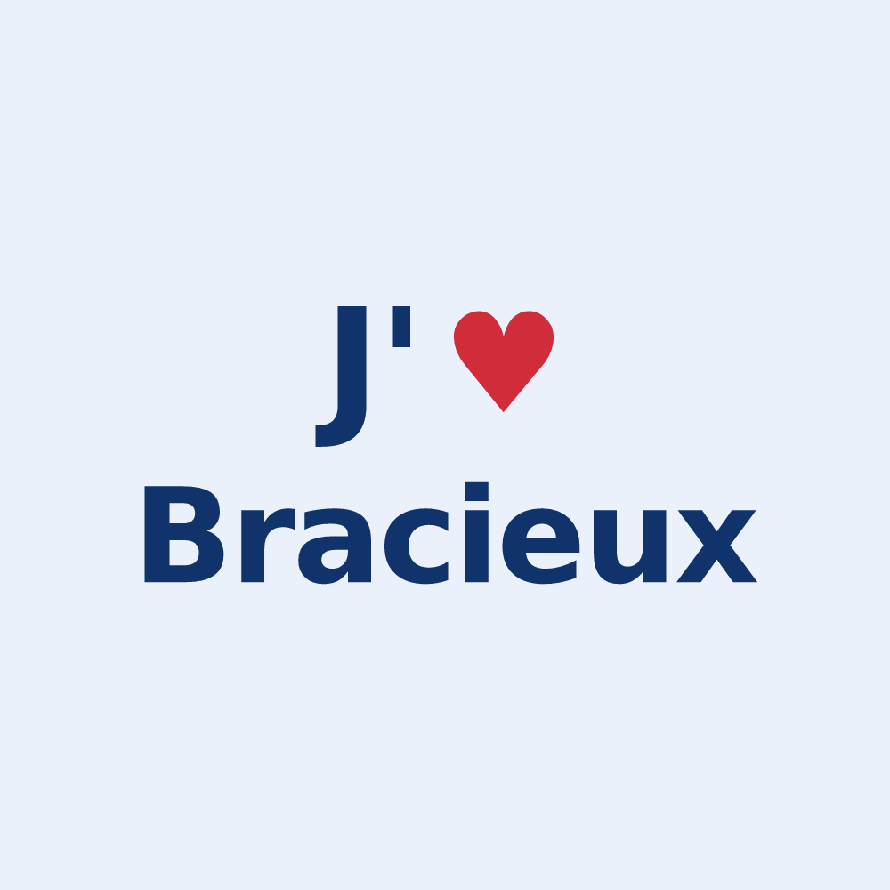 Sticker personnalisé Bracieux — design J'aime Bracieux