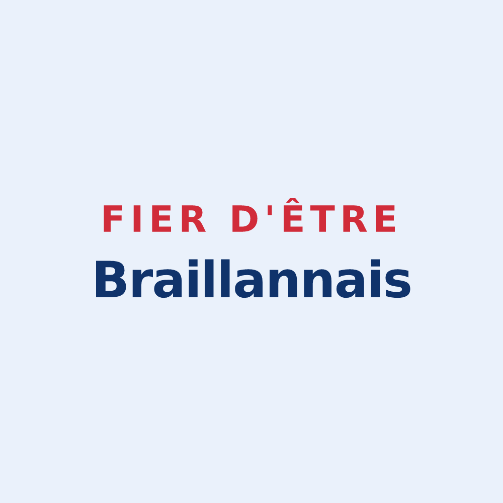 Sticker « Fier d'être Braillannais » — design pour Braillans