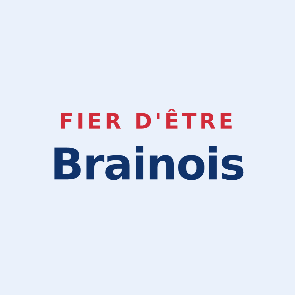 Sticker « Fier d'être Brainois » — design pour Brain-sur-Allonnes