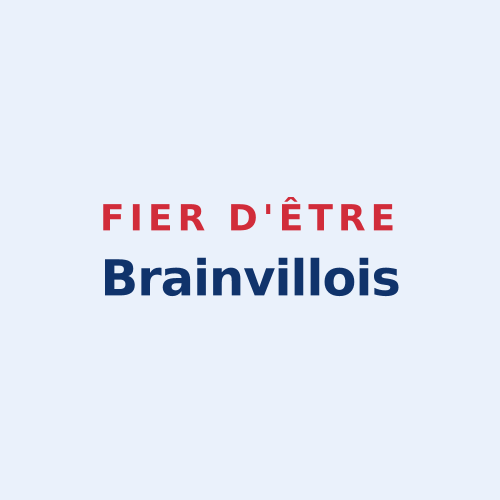 Sticker « Fier d'être Brainvillois » — design pour Brainville