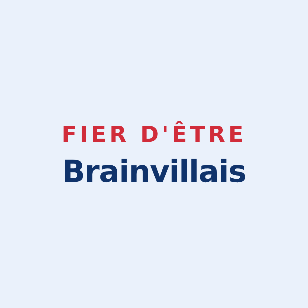 Sticker « Fier d'être Brainvillais » — design pour Brainville