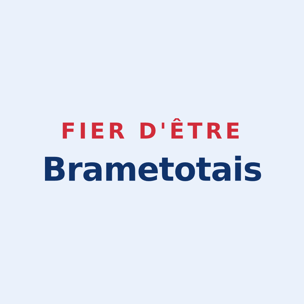 Sticker « Fier d'être Brametotais » — design pour Brametot