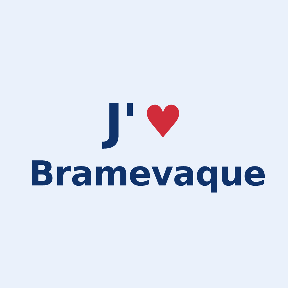 Sticker personnalisé Bramevaque — design J'aime Bramevaque