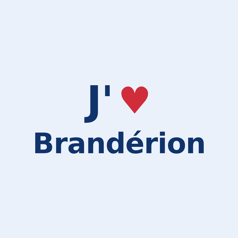 Sticker personnalisé Brandérion — design J'aime Brandérion