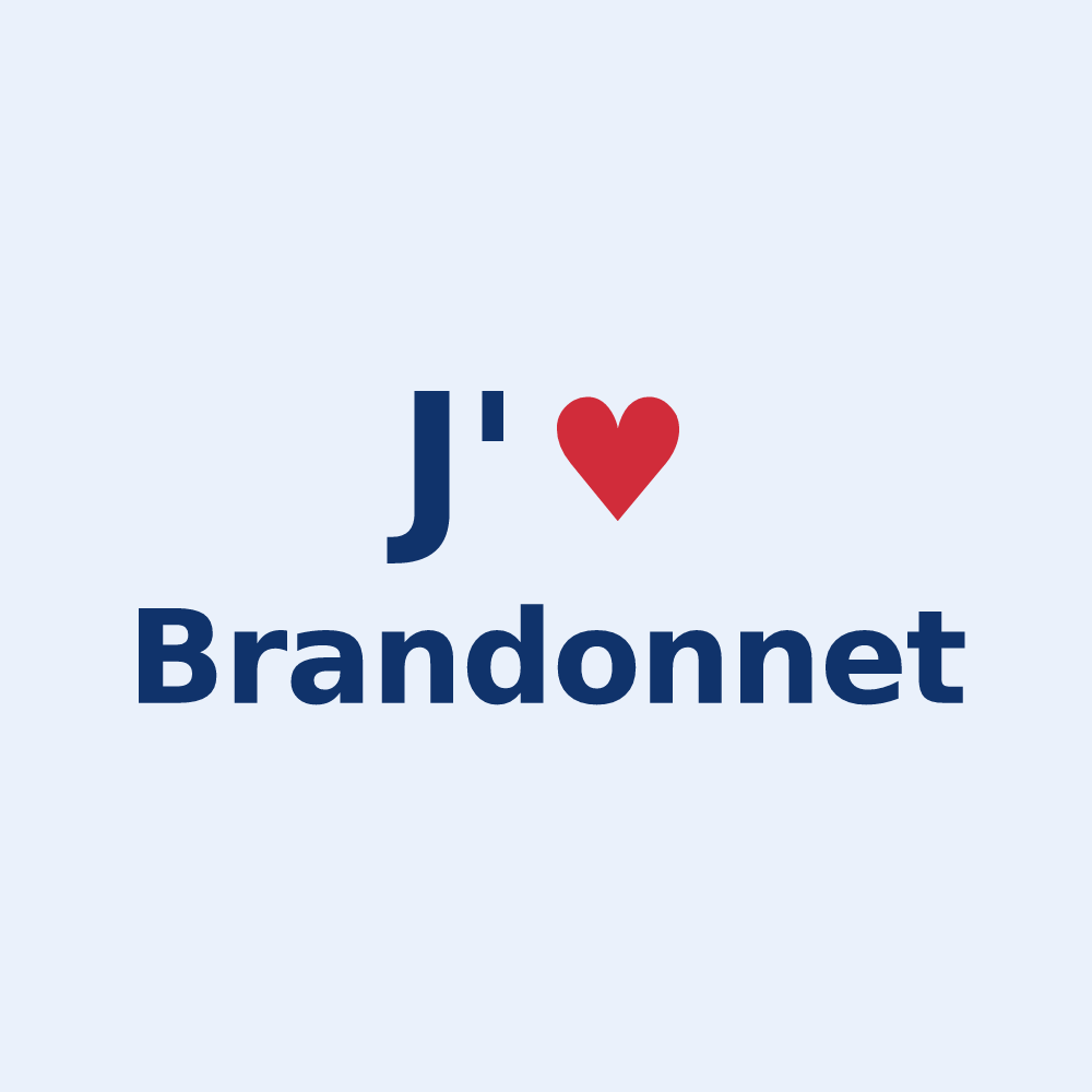 Sticker personnalisé Brandonnet — design J'aime Brandonnet