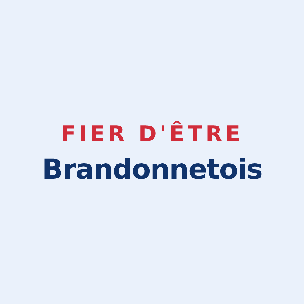 Sticker « Fier d'être Brandonnetois » — design pour Brandonnet