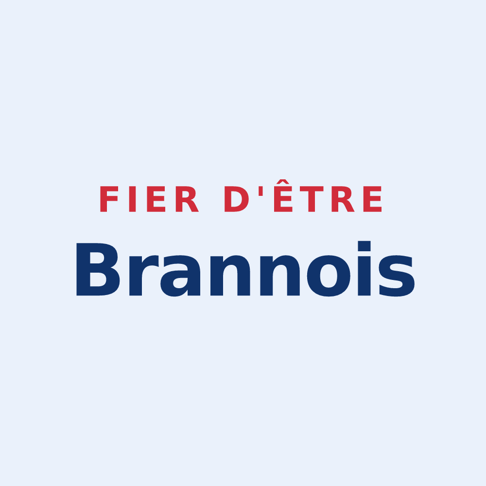 Sticker « Fier d'être Brannois » — design pour Branne