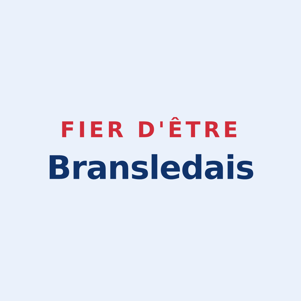 Sticker « Fier d'être Bransledais » — design pour Bransles