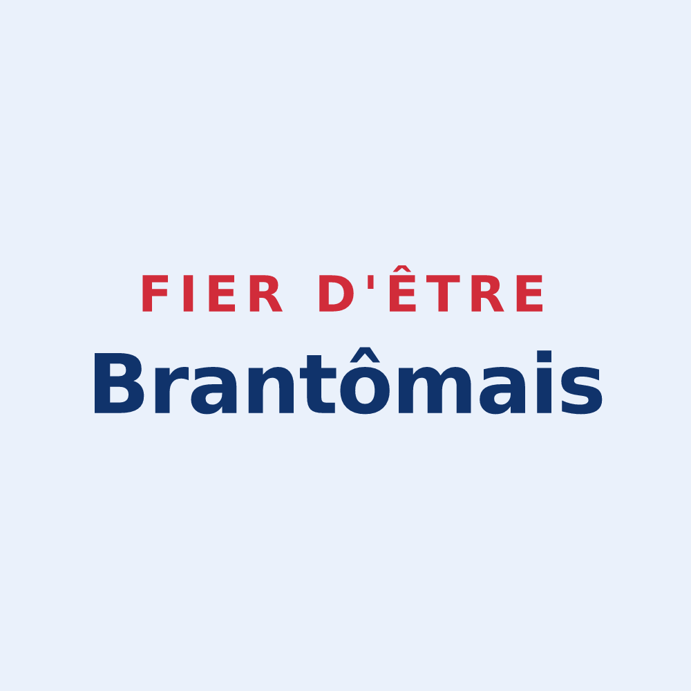 Sticker « Fier d'être Brantômais » — design pour Brantôme en Périgord