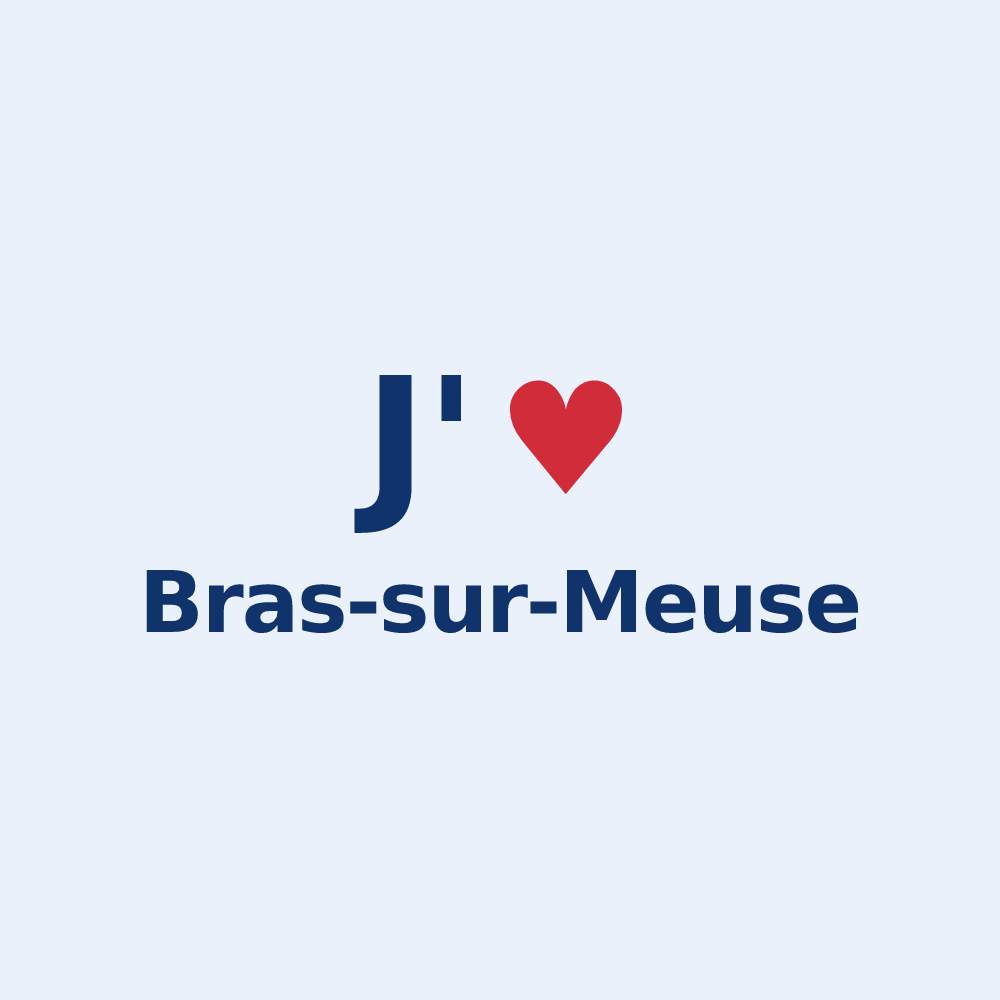 Sticker personnalisé Bras-sur-Meuse — design J'aime Bras-sur-Meuse