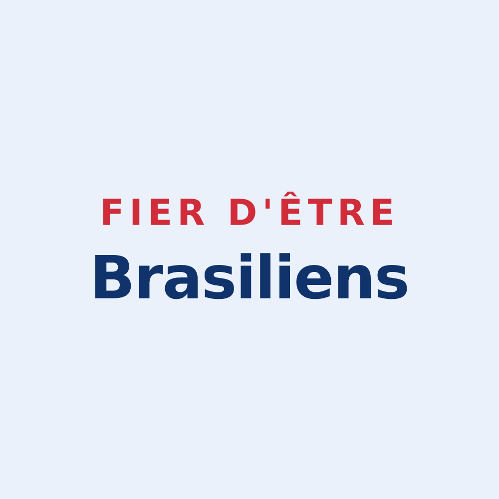 Sticker « Fier d'être Brasiliens » — design pour Bras-sur-Meuse