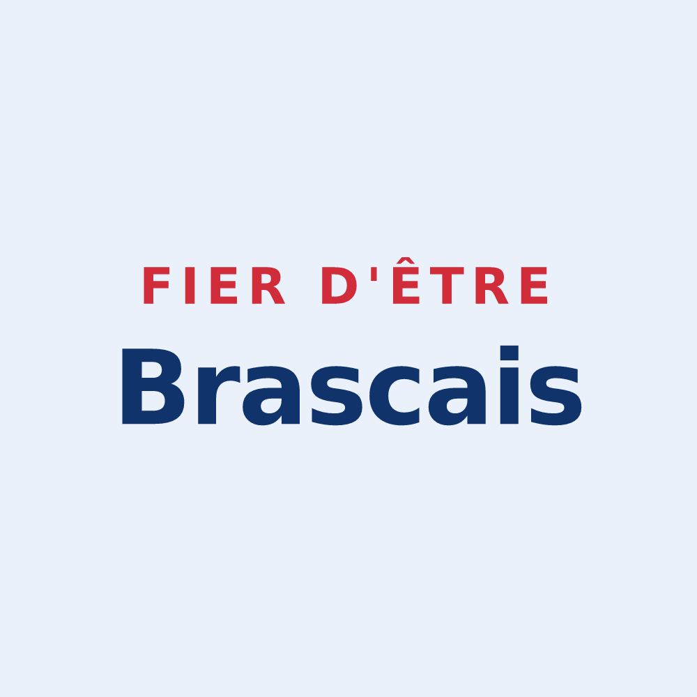 Sticker « Fier d'être Brascais » — design pour Brasc