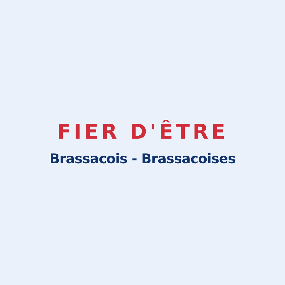 Sticker « Fier d'être Brassacois - Brassacoises » — design pour Brassac-les-Mines