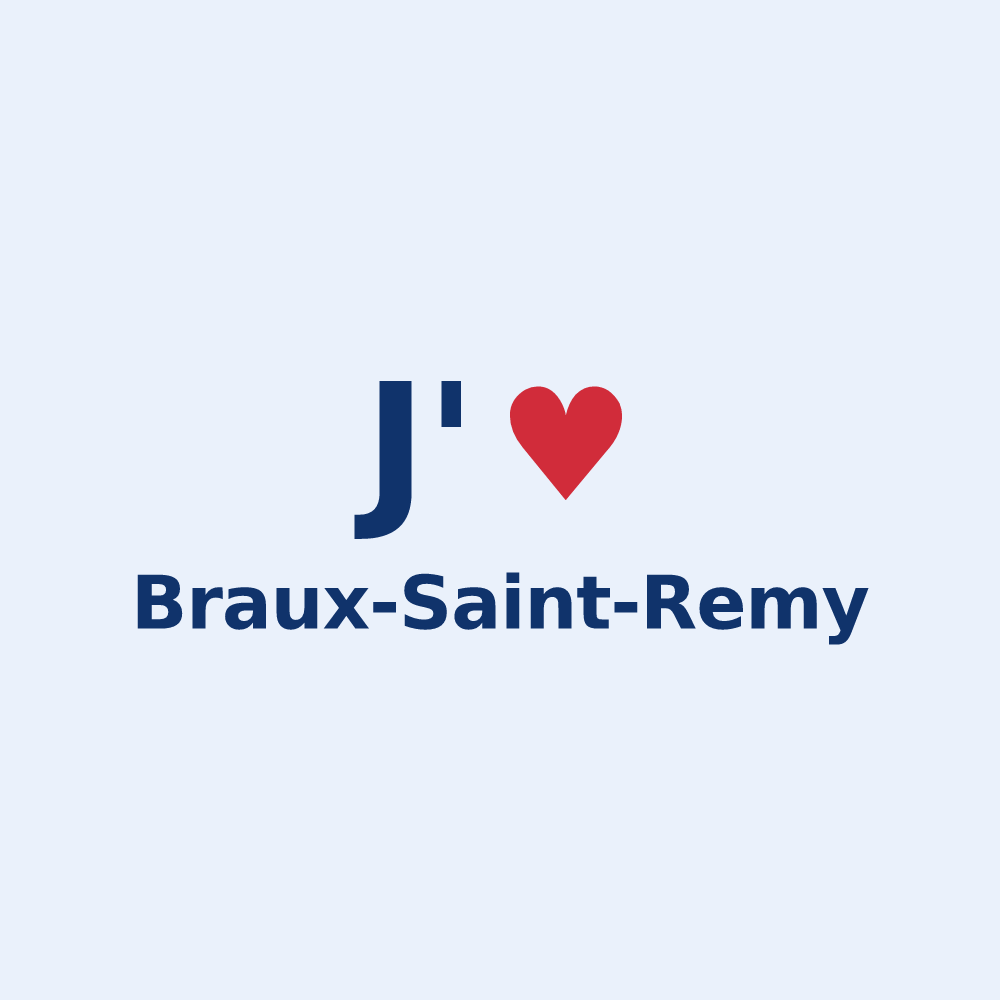 Sticker personnalisé Braux-Saint-Remy — design J'aime Braux-Saint-Remy