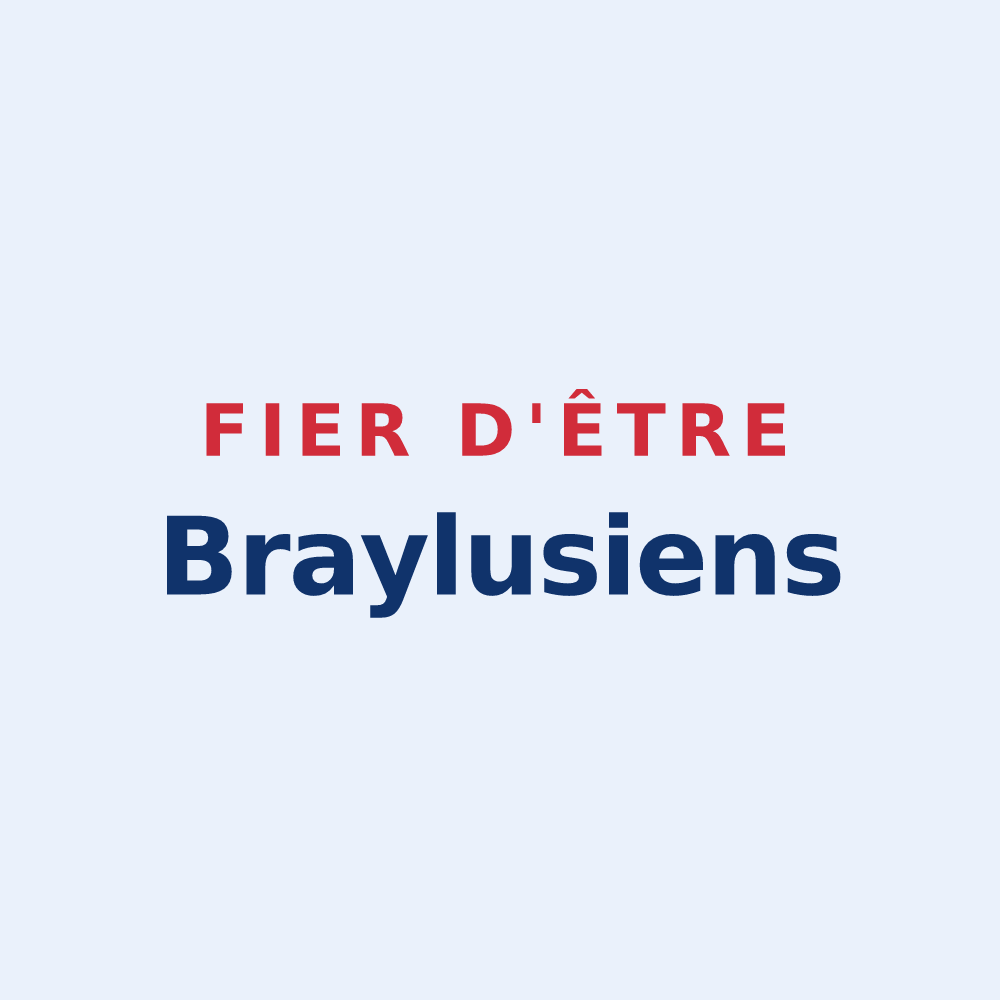 Sticker « Fier d'être Braylusiens » — design pour Bray-et-Lû
